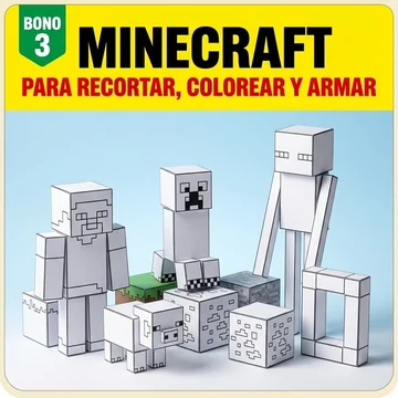 Bono 3: Kit Minecraft 3D