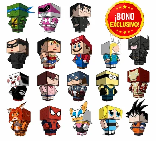 Bono 1: +150 personajes para recortar y armar